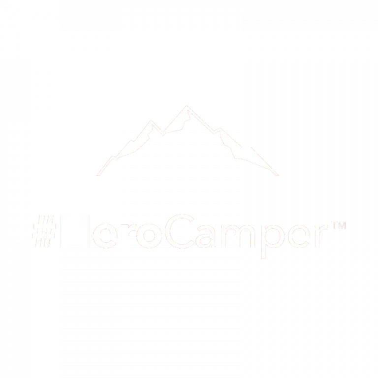 Hero Camper Logo in weiß