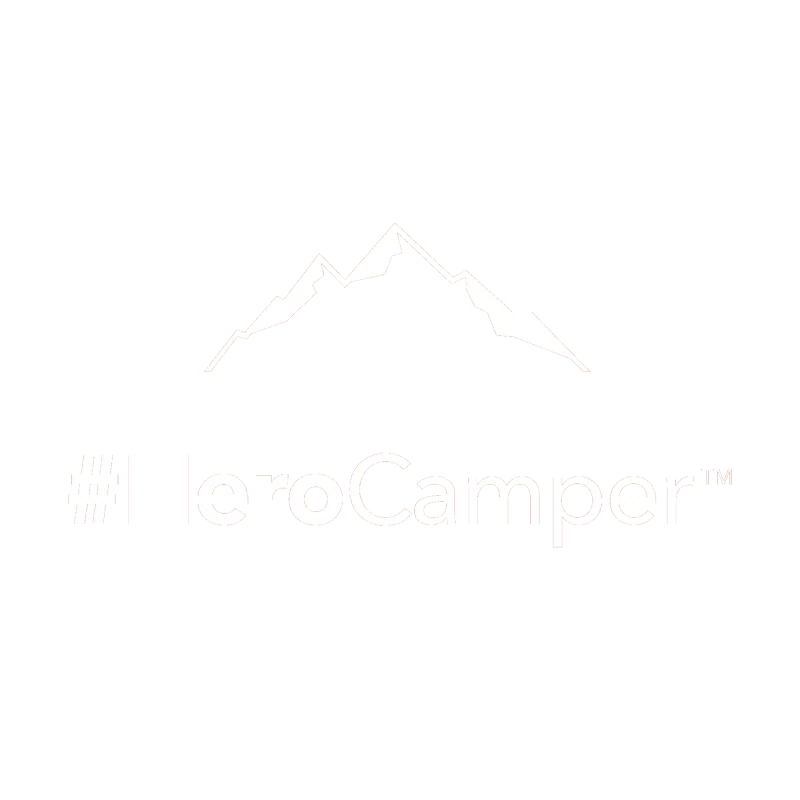 Hero Camper Logo in weiß