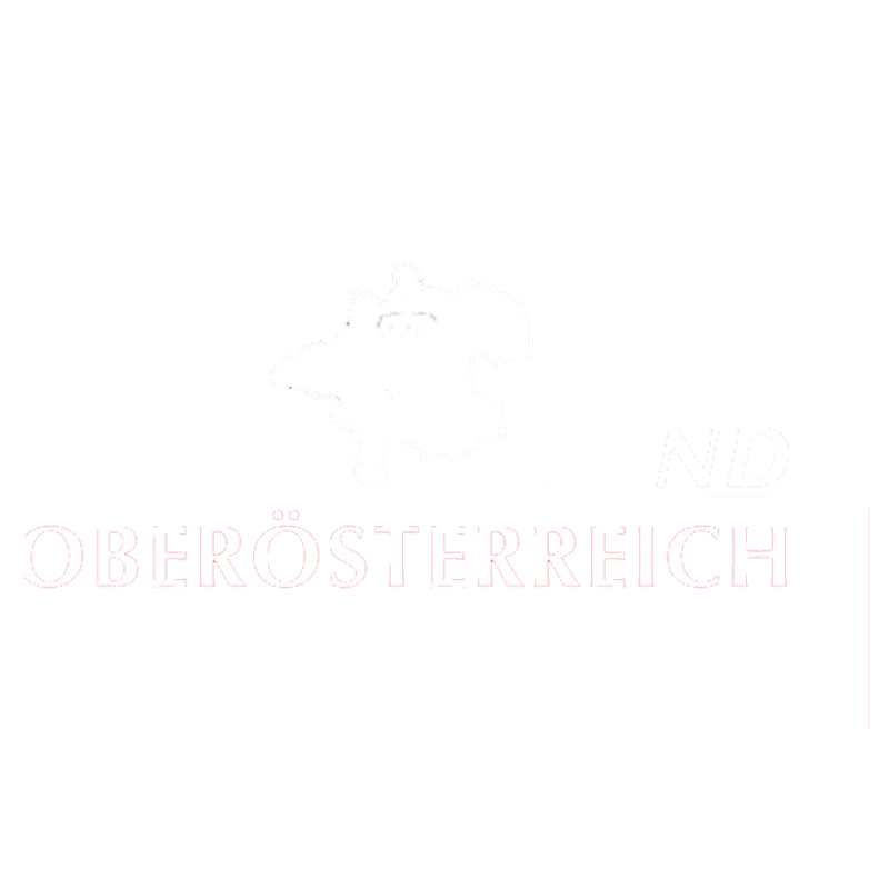 Land Oberösterreich Logo in weiß