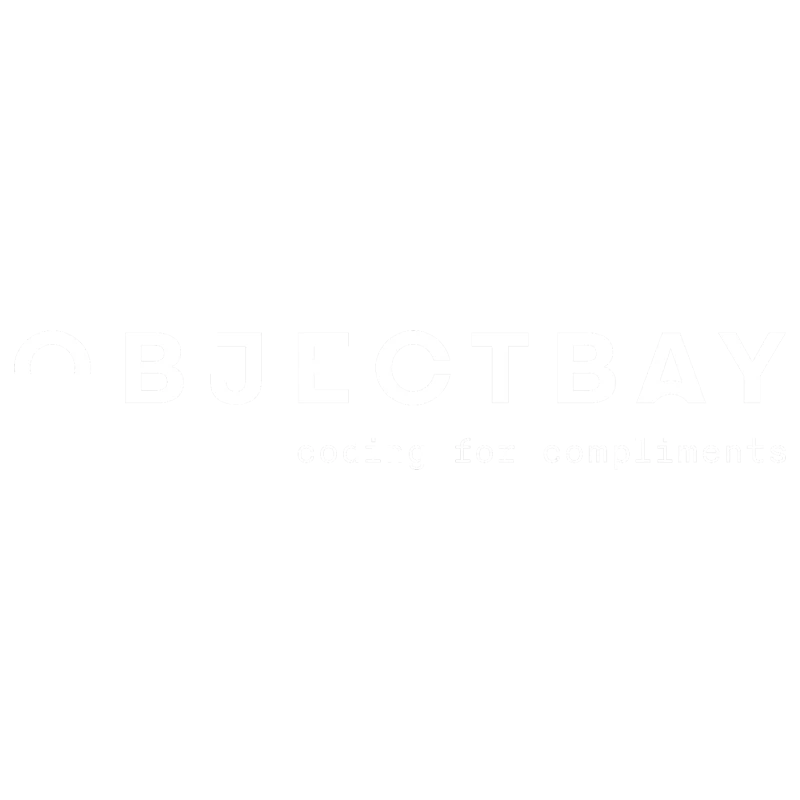 Objectbay Logo in weiß
