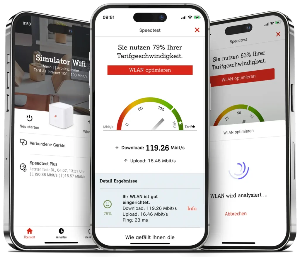 A1 Internet Optimizer auf iPhones