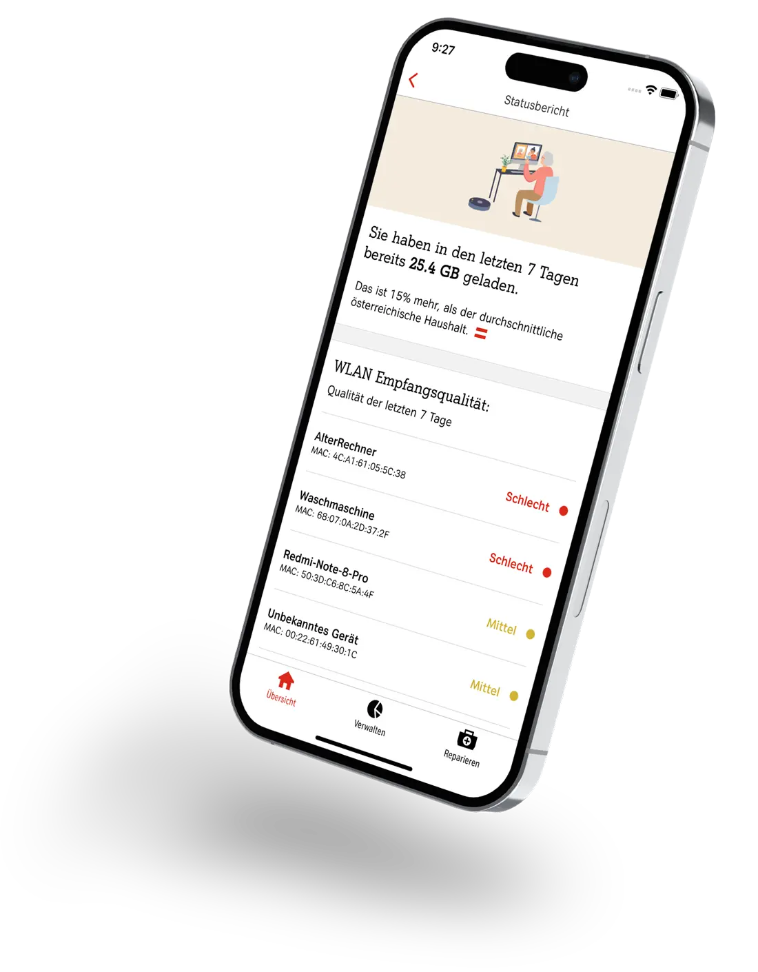 A1 Internet Optimizer auf iPhone