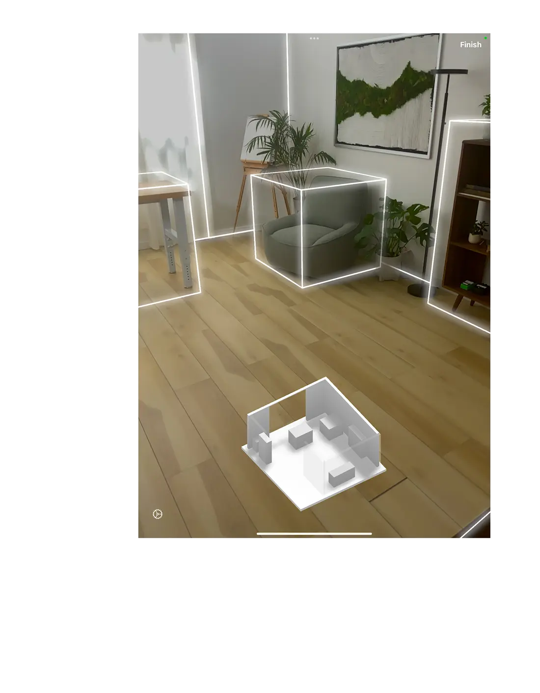 Scanns mit LiDAR Scanner