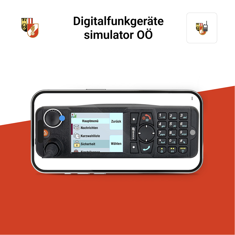 Digitalfunkgerätesimulator auf iPhone