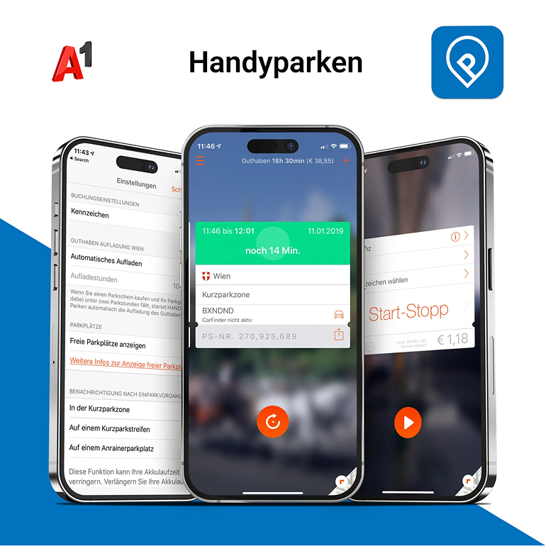 Handyparken App auf iPhone