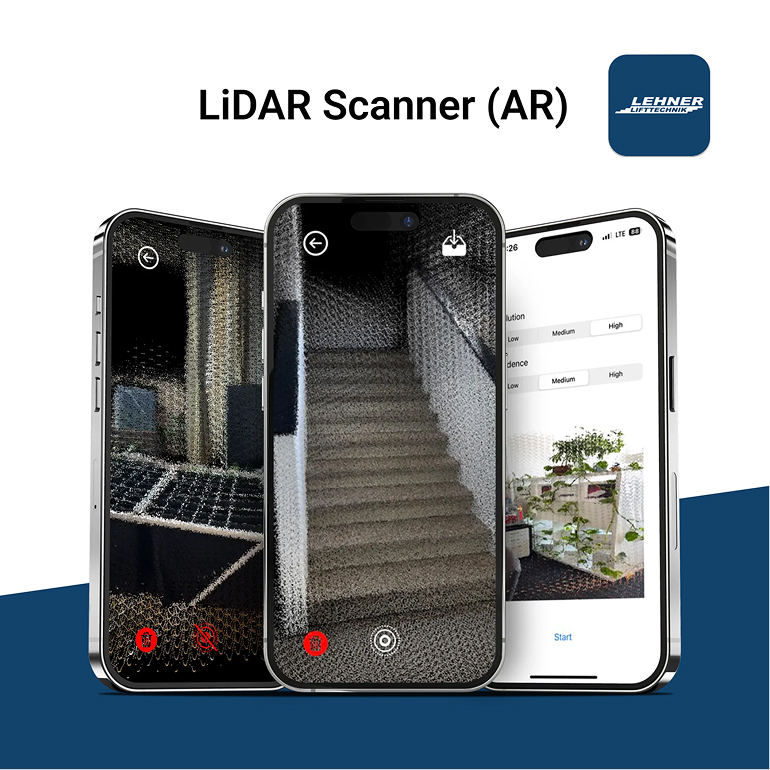 LiDAR Scanner App auf iPhone