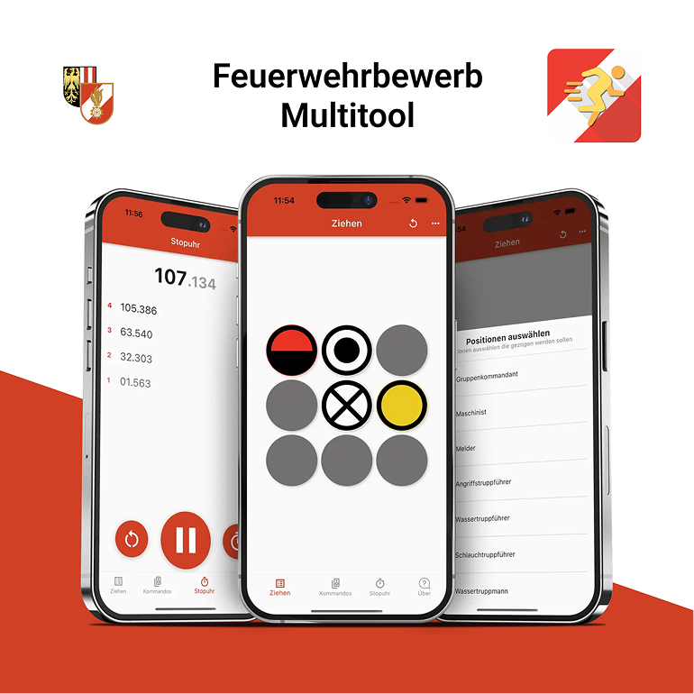 Feuerwehrbewerb App auf iPhone