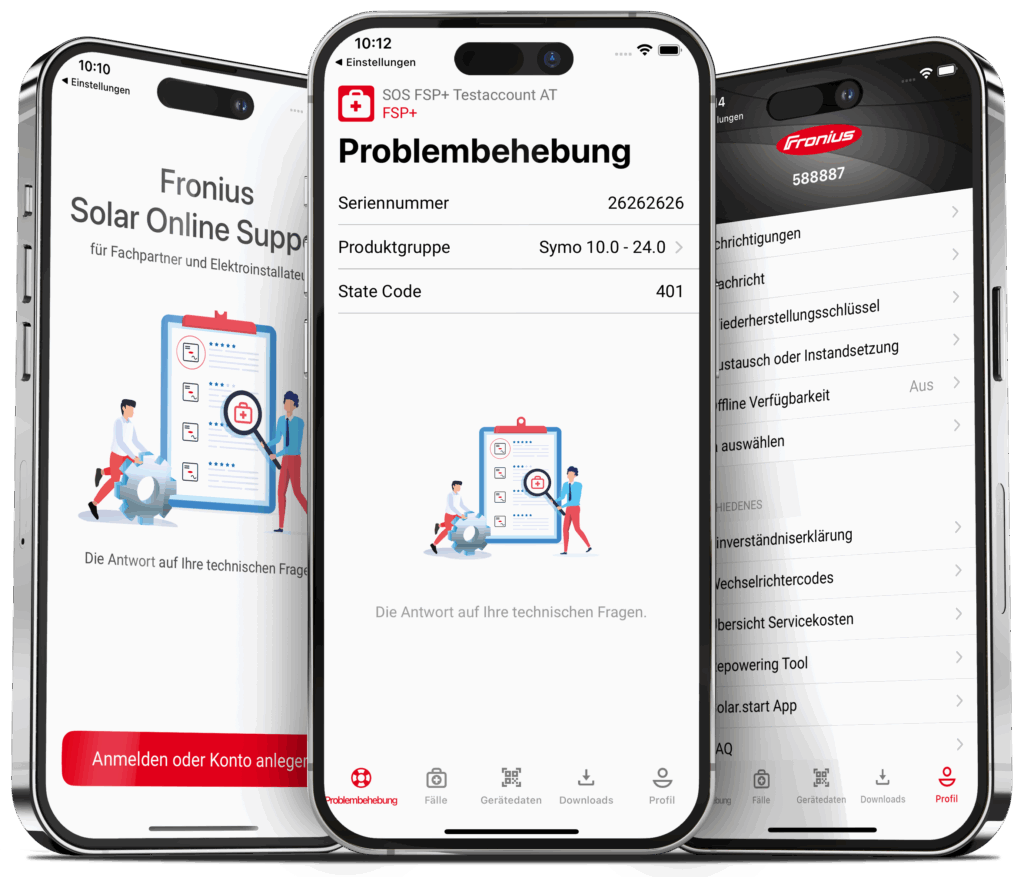 Fronius App auf iPhone